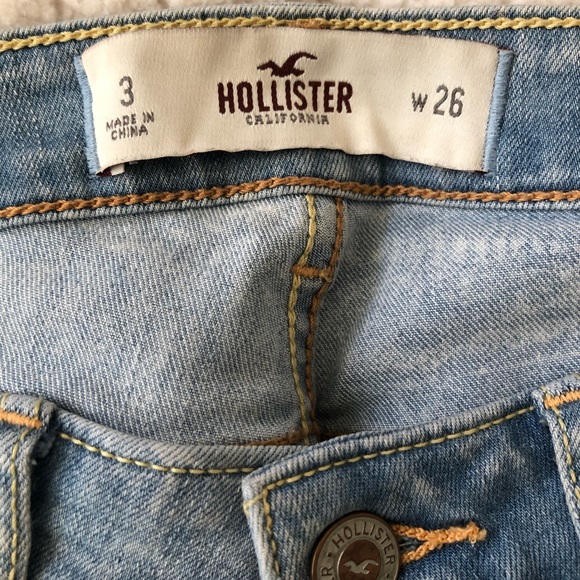 Hollister Aztec Light Blue Denim Stretchy Jeans - Picture 4 of 4
